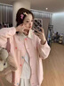 韓惠芷美式復(fù)古加厚棒球服外套女春秋新款韓版寬松百搭學(xué)生夾克機(jī)車風(fēng)潮 A79杏色春秋款 【雙層有內(nèi)里】 L 【建議100-125斤】 曬單實(shí)拍圖