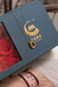 中國黃金（CHINA GOLD）莫比烏斯環(huán)18K黃金項鏈女士托帕石套鏈生日禮物送女友18K金莫比烏斯雙環(huán)項鏈 曬單實拍圖