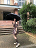 京品小米雨傘手電筒雨傘戶外便攜折疊雙人男防水雨傘自動(dòng)大號(hào)黑膠女遮陽傘 十骨旋轉(zhuǎn)led手電筒傘-曜石黑 曬單實(shí)拍圖