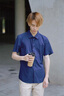 GXG男裝【涼感免燙】簡約商務(wù)男襯衫通勤正裝襯衣 2025夏季新品 深藏青 M 曬單實拍圖