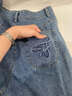 飛鳥(niǎo)和新酒高腰深色牛仔褲女設計感2025夏季新款薄款顯瘦松塔褲 靛藍HCH07 M 曬單實(shí)拍圖