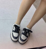 GG-CC【鞠婧祎同款】厚底板鞋2025新款做舊設(shè)計感增高休閑女鞋G25U5338 藍色 35 曬單實拍圖