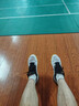 李寧（LI-NING）羽毛球鞋刀鋒max系列高端男女款減震防滑耐磨透氣專(zhuān)業(yè)比賽運動(dòng)鞋 白/黑色  刀鋒max【送鞋袋+毛巾襪】 42 曬單實(shí)拍圖