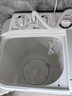 金帥（jinshuai）洗衣機(jī)半自動(dòng)家用大容量雙桶雙缸波輪脫水甩干機(jī)老式雙筒 8公斤【操作簡(jiǎn)單+颶風(fēng)水流】 曬單實(shí)拍圖