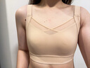 婷美內(nèi)衣女薄款大胸顯小美背收副乳防下垂無(wú)痕全罩杯文胸罩 裸感膚XL 曬單實(shí)拍圖