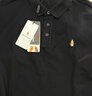 Hush Puppies【涼感冰皮】暇步士男裝2025夏季百搭舒爽涼感短袖polo衫 曜石黑 3XL 曬單實(shí)拍圖
