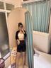 婷美提臀收腹高腰褲女翹臀束腰顯瘦美體塑身褲無(wú)痕塑形內褲女 黑色 M 曬單實(shí)拍圖