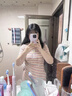 樂雅秀粉色彩虹條紋褶皺連衣裙收腰顯瘦小個子連衣裙女2025夏季t恤裙A字 長裙 M 建議85-105斤 曬單實拍圖