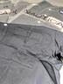 諾帝卡（NAUTICA）【單件直降】男裝25春夏新款天絲亞麻舒適干爽短袖襯衫男WE5202 煙灰色053 L 曬單實(shí)拍圖