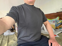 布先生明星同款可機洗毛T羊毛短袖毛衣男士針織打底衫 【小高領(lǐng)】礦石灰 2XL (185) 曬單實(shí)拍圖
