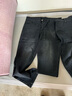 皮爾卡丹（pierre cardin）【2條】牛仔褲男春秋季款修身彈力褲子男潮流男士休閑直筒男長(cháng)褲 350黑色+K350黑色【春秋款】 33 (腰圍2尺6) 曬單實(shí)拍圖