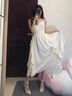 爾山集茶歇法式吊帶連衣裙森系夏季女海邊度假無(wú)袖溫柔風(fēng)氣質(zhì)仙女長(cháng)裙 【米白色】S（68-90斤） 曬單實(shí)拍圖