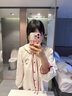 果殼（Gukoo）睡衣女春秋款HelloKitty聯(lián)名甜美可愛家居服套裝七夕禮物 奶白 L 曬單實(shí)拍圖