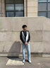 吉普（JEEP）天絲薄款牛仔褲男2025春夏薄款顯瘦闊腿直筒褲百搭長褲子男 曬單實拍圖