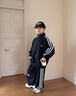 猴兄仔童裝男童套裝春秋裝中大兒童韓版時(shí)尚休閑運動(dòng)衛衣褲子兩件套男孩 黑色 150 曬單實(shí)拍圖