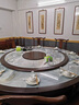 美依萱電動(dòng)餐桌新中式實(shí)木內(nèi)嵌巖板酒店大圓桌自動(dòng)旋轉(zhuǎn)15人20人火鍋?zhàn)?電動(dòng)3.0米單桌+送轉(zhuǎn)盤 曬單實(shí)拍圖