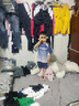 左西男童套裝速干運動(dòng)夏裝2025新款兒童短袖籃球服兩件套潮 藍色 110 曬單實(shí)拍圖