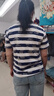 恒源祥短袖T恤女字母印花條紋女士t恤短袖2025夏天新款韓版百搭圓領(lǐng) 藍(lán)色 【優(yōu)質(zhì)】 2XL 建議130-155斤 曬單實(shí)拍圖