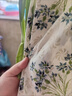 JIOESC帶胸墊短袖睡裙女夏季薄款歐美花卉系帶大碼可外穿中長(cháng)款家居服裙 系帶睡袍 L [100-120] 曬單實(shí)拍圖