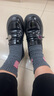 ZHR單鞋女復(fù)古厚底樂(lè)福鞋女學(xué)院粗跟小皮鞋舒適軟底JK女鞋 AH561 38 曬單實(shí)拍圖