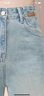 德莉婭2025年新款夏季復(fù)古闊腿牛仔褲女窄版百搭刺繡設(shè)計(jì)韓版直筒褲女褲 淺藍(lán)色/九分 XL (29) 建議110-120斤 曬單實(shí)拍圖