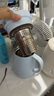 膳魔師（THERMOS）保溫壺0.8L小容量316L不銹鋼辦公家用露營(yíng)帶茶漏燜茶壺TEHB-800 淺云藍(lán) 800ml 曬單實(shí)拍圖