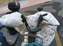 援邦電動(dòng)車(chē)擋風(fēng)被冬季加厚保暖防風(fēng)防水防雨冬天擋風(fēng)電瓶摩托車(chē) 米滑板兔 曬單實(shí)拍圖