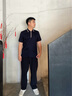 AQUASCUTUM/雅格獅丹2025春夏男士商務(wù)休閑翻領(lǐng)短袖POLO衫 皇家藍 XL 曬單實(shí)拍圖
