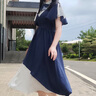 莫代爾收腰連衣裙女2025夏裝新款胖妹妹洋氣遮肚裙子高腰顯瘦長裙 圖片色 M 【建議99-109斤】 曬單實拍圖