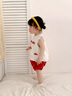 優(yōu)奇女童夏裝套裝2025新款洋氣時髦兒童衣服寶寶小女孩短袖兩件套夏季 小蘑菇套裝 100 曬單實拍圖