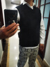 柒牌男裝背心毛衣男士秋冬時(shí)尚休閑打底加絨V領(lǐng)馬甲毛衫 曬單實(shí)拍圖