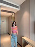 莫代爾吊帶背心女士夏季辣妹短款純欲內(nèi)搭抹胸美背外穿打底運動少女生 玫紅色 M 【90-110斤】 曬單實拍圖