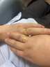 老鳳祥龍鳳黃金戒指情侶對(duì)戒足金999訂婚結(jié)婚送女友老婆七夕情人節(jié)禮物 古法金龍-男戒(約4.63g) 曬單實(shí)拍圖