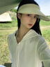 唐獅;TONLION冰絲空頂帽女生夏季騎車網(wǎng)紅款防曬太陽帽子日式大檐黑膠遮陽帽潮 米色 曬單實拍圖