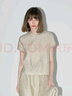 COCOBELLA[萊賽爾]對(duì)絲拼接壓褶肌理緞面T恤春通勤上衣TS0010-2 淡奶黃 M 曬單實(shí)拍圖