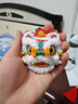 渠辰刺繡手工DIY材料包平安符掛件自繡送男友禮物護(hù)身符掛車香囊香包 紅醒獅材料包 帶禮盒+繡繃+薰衣草 曬單實(shí)拍圖