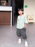 G.DUCKKIDS小黃鴨童裝男童夏裝套裝2025新款寶寶夏季短袖衣服男孩中小童服裝 白色套裝 110 (建議98-105cm 3-4周歲） 曬單實(shí)拍圖