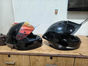 摩雷士（MOTORAX）R50S PRO摩托車(chē)頭盔男女四季百花齊放全盔大尾翼冬季保暖3c認證 耀夜黑【透明+送彩片】 S【建議54-55CM】 曬單實(shí)拍圖