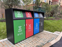藝岑戶(hù)外大號垃圾桶240L帶蓋多分類(lèi)果皮箱小區環(huán)衛大容量腳踏垃圾箱 直角推蓋240L*2(可回+其他) 曬單實(shí)拍圖