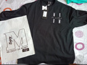 MEDM【王鶴棣同款】國潮牌長袖t恤男女春秋季打底衫LOGO刺繡寬松 黑色（現(xiàn)貨） L 曬單實拍圖