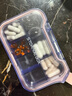 颯望【德國(guó)】藥盒分裝盒便攜式迷你小號(hào)隨身大容量七天裝藥片藥物防潮 4格/煙雨灰【防潮便攜+食品級(jí)材料】 曬單實(shí)拍圖