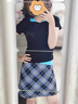 衣然呈品小眾設(shè)計別致撞色假兩件短袖T恤女夏季收腰顯瘦辣妹短款上衣潮女 黑色 M 【建議95-110斤】 曬單實拍圖