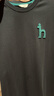 哈吉斯（HAZZYS）男裝 夏季休閑男上衣大Logo圓領(lǐng)短袖T恤男ASTZE0CBX70 黑色BK L （175/96A 48） 曬單實(shí)拍圖