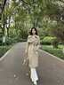 CAMILA KSENIA瓢鞋女2025新款休閑百搭夏季法式平底單鞋鉚釘漆皮晚晚風(fēng)軟底鞋子 卡其色 37 曬單實(shí)拍圖