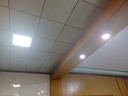 歐普LED超薄明裝筒燈全光譜防眩燈免開孔全鋁客廳吊頂過道天花吸頂燈 11w三色光-白殼【高3cm*寬10cm】 曬單實拍圖