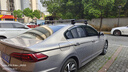 酷斯特（KUST）大眾寶來(lái) 速騰 帕薩特 凌度 桑塔納轎車(chē)車(chē)頂行李架橫桿通用車(chē)頂架 寶來(lái) 虎爪橫桿/黑色一根 免打孔 曬單實(shí)拍圖