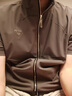 啄木鳥（TUCANO）立領(lǐng)短袖T恤男士夏季冰絲薄款拉鏈開衫外套夏裝休閑衛(wèi)衣 黑色 175/XL 曬單實(shí)拍圖