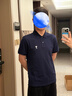 AMIPARIS【春夏重磅新品】男士白色ADC短袖POLO衫 刺繡愛心棉質(zhì) 430湛藍色 HPL060.760 M 曬單實拍圖