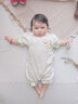 優(yōu)奇斷碼撿漏  女寶寶夏裝嬰兒衣服夏季薄款短袖連體衣純棉紗布荷葉邊 淺綠 80cm 曬單實(shí)拍圖