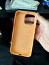 適用于蘋果iPhone15ProMax手機(jī)殼MagSafe磁吸保護(hù)殼套原裝手機(jī)套 香橙冰沙色 曬單實拍圖